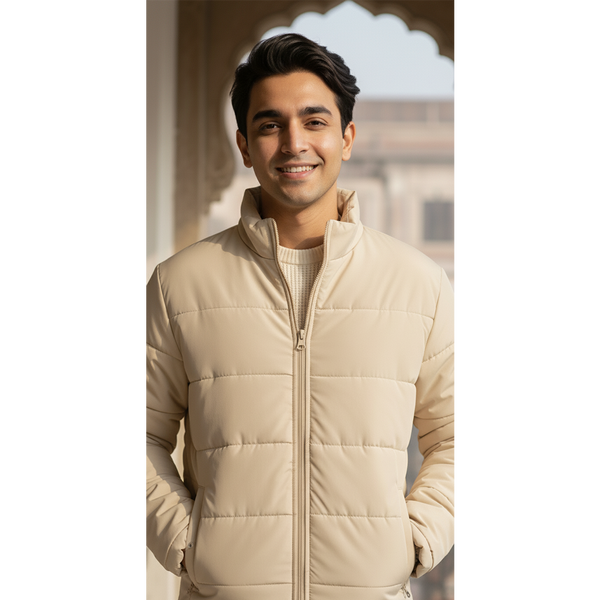 The Essential Puffer Jacket | Beige