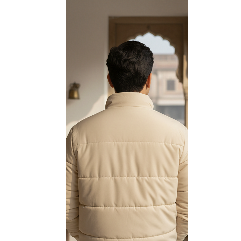 The Essential Puffer Jacket | Beige