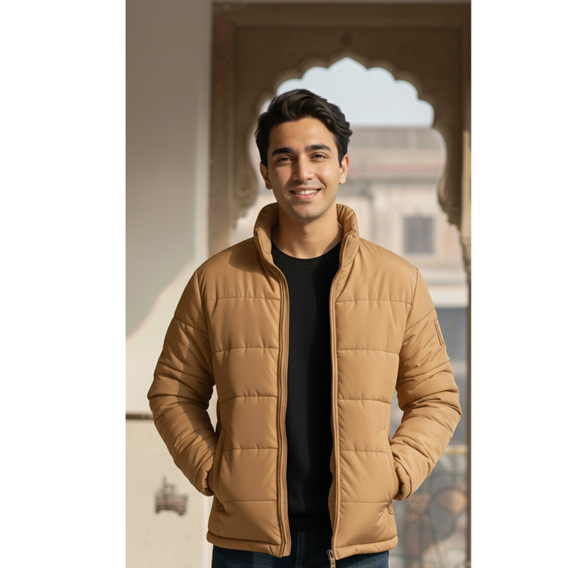 The Essential Puffer Jacket | Camel