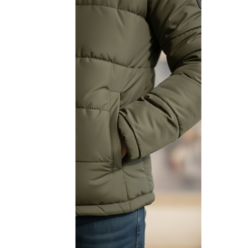 The Essential Puffer Jacket | Olive Green